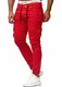 OneRedox Herren Chino Pants   Jeans   Skinny Fit   Modell 3207 Rot 31/32