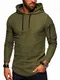 behype. Herren Oversize Kapuzen-Pullover Hoodie Sweat-Shirt 40-4722 Khaki L