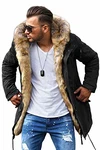 Rello & Reese Winter Parka Jacke Mantel MJ-7250 Schwarz (MJ-7250)