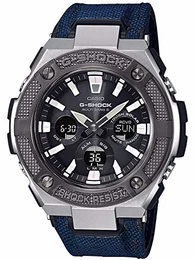 Herren Analog – Digital Quarz Uhr mit Textil Armband GST-W330AC-2AER