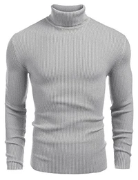 Herren Rollragen Pullover Langarmshirt Feinstrick Sweater Freizeit Slim fit Basic Männer Pullover