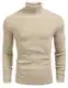 COOFANDY Herren Rollragen Pullover Langarmshirt Feinstrick Sweater Freizeit Slim fit Basic Männer Pullover