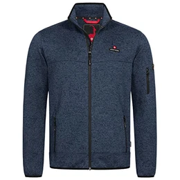 Tacul Herren Jacke Fleece Strickjacke Navy Gr. S