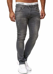 Designer Herren Jeans Hose Slim Fit Jeanshose Basic Stretch 609 Steel Grey Used 32/32
