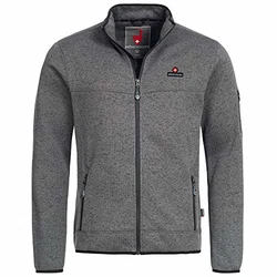 Höhenhorn Tacul Herren Jacke Fleece Strickjacke (21B23) Grau