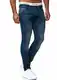 OneRedox Designer Herren Jeans Hose Slim Fit Jeanshose Basic Stretch 608 Heavy Blue Used 32/32