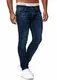 OneRedox Designer Herren Jeans Hose Regular Skinny Fit Jeanshose Basic Stretch 607 Deep Blue Used 32/32