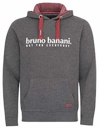 Hoodie/Kapuzenpullover für Herren in anthrazit meliert, Größe S