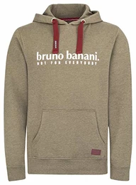 Hoodie/Kapuzenpullover für Herren, Oliv meliert, Größe M