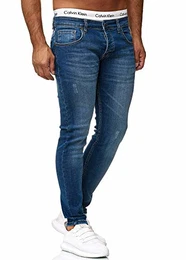 Designer Herren Jeans Hose Slim Fit Jeanshose Basic Stretch 614 Light Blue Used 32/32