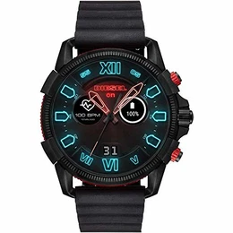 Herren-Smartwatch mit Silikon Armband DZT2010