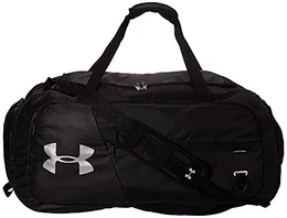 Undeniable 4.0 Duffle SM, kompakte Sporttasche, wasserabweisende Umhängetasche Unisex, Black / Black / Silver , Einheitsgröße