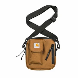 Carhartt WIP Essentials Bag Small Damen und Herren Unisex Gürteltasche Schultertasche Brusttaschen Damen und Herren Daypack Militär Sporttasche Umhängetasche Braun 3556