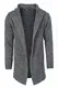 CARISMA Herren Strickjacke Herren Jacke mit Kapuze 7601, Anthra, M