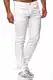 Tazzio Slim Fit Herren Styler Look Stretch Jeans Hose Denim 16533 (32/32, Weiss)