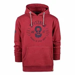 Spitzbub Herren Hoodie Pullover mit Kapuze Kapuzenpullover Sweatshirt Rot