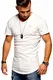 JACK & JONES Herren T-Shirt Kurzarmshirt Oversize Longshirt Basic V-Neck (Medium, Cloud Dancer)