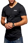 JACK & JONES Herren T-Shirt Kurzarmshirt Oversize Longshirt Basic V-Neck Tap Shoe