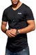 JACK & JONES Herren T-Shirt Kurzarmshirt Oversize Longshirt Basic V-Neck (Medium, Tap Shoe)