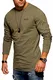 JACK & JONES Herren Langarmshirt Oversize Longshirt O-Neck (Medium, Dusty Olive)