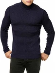 Red Bridge Herren Rollkragen Pullover Sweatshirt Strickpullover Navy