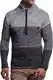 CARISMA Herren Pullover Strickpullover mit Schalkragen 7576, Black, M