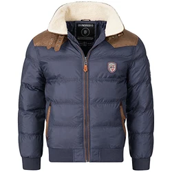 Geographical Norway Herren Steppjacke Amonai Abraham Winterjacke Anorak Navy