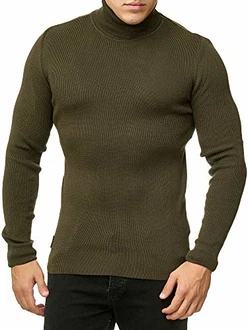 Red Bridge Herren Rollkragen Pullover Sweatshirt Strickpullover