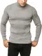 Red Bridge Herren Rollkragen Pullover Sweatshirt Strickpullover Grau M