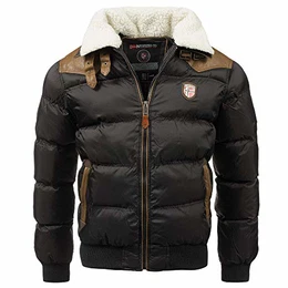 Geographical Norway Herren Steppjacke Abraham Black - M - mit UD Beanie