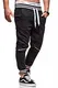 Ombre-Eight Herren Jogginghose Trainingshose Sporthose T-411 [Schwarz, L]
