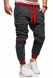 Herren Jogginghose Trainingshose Sporthose T-411 [Dunkelgrau, XXL]
