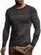 Leif Nelson Herren Strickpullover Strick-Pullover mit Rundkragen Männer Pulli Slim Fit LN1835;M,SC-AN