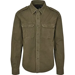 Vintage Shirt Longsleeve Oliv 4XL