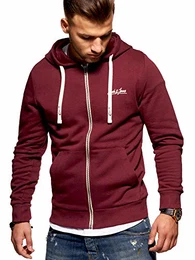 Herren Sweatjacke Hoodie (Large, Port Royale)