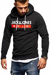 Herren Hoodie Kapuzenpullover Sweatshirt Pullover Print Streetwear (Medium, Tap Shoe)
