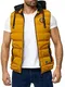 BLACKROCK Herren Outdoor-Weste - Slim-Fit - Abnehmbare Kapuze und Stehkragen - Moderne Stepp-Weste - Mustard M