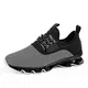 Herren Laufschuhe Fitness straßenlaufschuhe Sneaker Sportschuhe atmungsaktiv Rutschfeste Mode Freizeitschuhe (Grau,43)