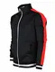 Hochwertige Herren-Trainingsjacke von Screenshotbrand, Hiphop-Stil, schlank, mit Seitenbänder - Schwarz - X-Groß