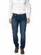 BARBONS Herren Jeans - Bügelleicht - Regular-Fit Stretch - Business Freizeit - Hochwertige Jeans-Hose 02-blau 32W / 34L