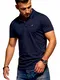 JACK & JONES Herren Poloshirt Polohemd Shirt Basic (Medium, Total Eclipse)