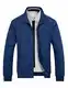 Locachy Herren Freizeitjacke mit Langen Ärmeln und Reißverschluss - Blau - Mittel