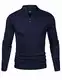 iClosam Herren Strickpullover Regular Fit Strick Pullover Mit Stehkragen Und Reißverschluss Größe in S ~ XXXXL (Blau, M)
