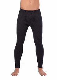 Herren Thermo Unterhose Lang Männer Skiunterwäsche (10 = 4XL, Anthrazit)