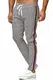 Red Bridge Herren Hose Jogg Pants Freizeithose Kariert mit Gummibund Grau M