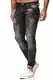 Red Bridge Herren Jeans Hose Slim-Fit Ripped Redemption Schwarz W31 L32