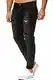 Red Bridge Herren Jeans Hose Regular-Fit Ripped Frayed Destroyed Schwarz W32 L32
