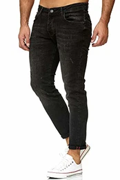 Red Bridge Herren Jeans Hose Regular-Fit Ripped TRBC Titan Schwarz W31 L34