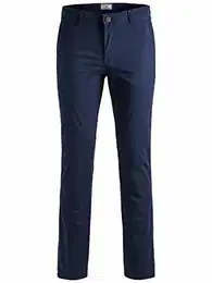 NOS Herren Hose JJIMARCO JJBOWIE SA NOOS, Blau (Navy Blazer), W32/L32(Herstellergröße: 32)
