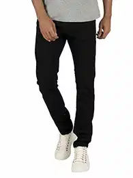 NOS Herren Slim Jeans JJIGLENN JJORIGINAL AM 816 NOOS, Schwarz (Black Denim), W36/L32 (Herstellergröße: 36)